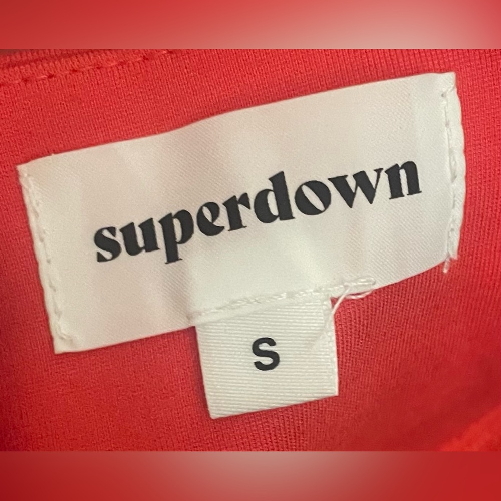 Superdown- Red Orange‎ Party Midi Dress with Cut-Out Size S - Picture 9 of 11